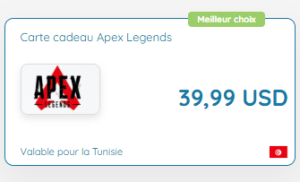 Cartes cadeaux Apex Legends